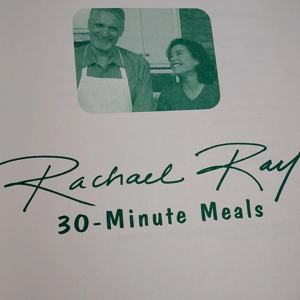 Rachael Ray Cookbook Lot Big Orange Book & 30-Minute Meals Softcover Bundle